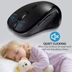 Bluetooth Ergonomic Mouse with Built-in Jiggler,Black - Image 6
