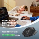 TECKNET Wireless Mouse, Bluetooth Mouse (BT5.0/3.0 & 2.4G) Rechargeable 4800 DPI - Image 6