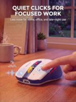 RAPIQUE Bluetooth Wireless Mouse - (BT1/BT2+USB) Tri-Mode High Performance - Image 6