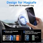 ANDERY Car Phone Holder for Magsafe [78+LBS Strongest Suction & 2400gf Magnetic] - Image 6