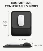 eulps Ergonomic Mouse Pad with Wrist Rest, Gel Mousepad with Soft Wrist Support - Image 6