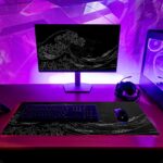 Brecoy Japanese Sea Wave Large Mouse Pad, Anime Black Gaming - Image 6