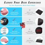 Office Mousepad with Gel Wrist Support - Ergonomic Gaming Desktop Mouse Pad - Image 6