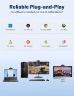 Pro HD 1080p/30fps Webcam with Tripod, External USB Camera for PC/Laptop - Image 6