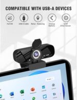Tewiky Full HD Webcam with Built-in Microphone and Rotatable Tripod - Image 6