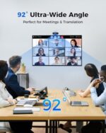 1080P Webcam Computer Camera with Microphone & Wide View - Auto Light Correction - Image 6