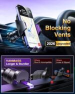 VANMASS [True Military-Grade] Car Phone Holder [Best Suction & Clip] Cell Phone - Image 6