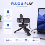 C26 1080P Computer Camera for Desktop with USB-A to USB-C Adapter - Image 6