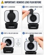 Atatat 2K Webcam for PC with Light, Microphone, Privacy Cover - Image 6