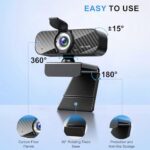 Webcam Full HD 1080P with Built-in Microphone and Rotatable Tripod - Image 6