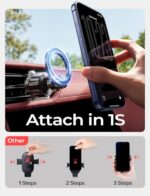 LISEN for MagSafe Car Phone Mount -Strong Magnets Magnetic Phone Holders for - Image 6