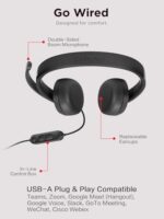 Lenovo USB-A Wired Stereo Headset for PC/Laptop, AI Noise Canceling via APP - Image 6