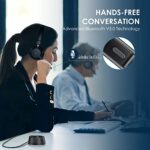 Mopchnic Bluetooth Headset, Wireless Headset with AI Noise-Canceling Microphone - Image 6