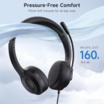 AOC USB Headset with Microphone for PC, On-Ear Wired Headphones with Mic - Image 6
