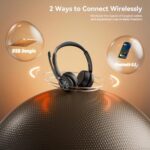 LEVN Wireless Headset, Wireless Headset with Mic for Work, AI Noise Cancelling - Image 6
