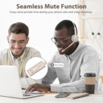 Bluetooth Headset with Microphone,Wireless Headset V5.2 with AI Noise Canceling - Image 6