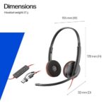 Poly Blackwire 3220 Wired Headset with Mic, Hi-Fi Stereo Sound - Image 6