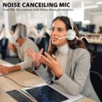 Wireless Headset with Mic for Work, V5.2 Bluetooth Headset with Microphone Noise - Image 6