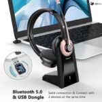 Earbay Wireless Headset, Bluetooth Headphones with Microphone Noise Canceling & - Image 6