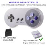 KIWITATA 2 Pack 2.4GHz Wireless Controller for SNES Original Console - Image 6