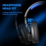Jimonyer Gaming Headset for PS5 PS4 Xbox Series X|S PC Switch (Blue) - 7.1 - Image 6
