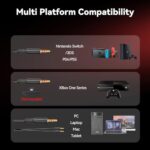 IMYB A88 Gaming Headset with Mic for Ps5, Pc, Xbox One Series X/s, Ps4, Switch - Image 6