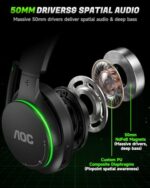 AOC Wireless Gaming Headset for Xbox Series X|S & Xbox One, PS5, PC - Image 6