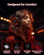 Wireless Gaming Headset for PC PS5 PS4 Mac Switch 7.1 Surround Sound 100-Hr - Image 6