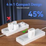USB C Wall Fast Charger Block, 40W 4-Port Type C Charger Fast Charging Blocks PD - Image 6