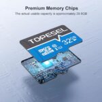 TOPESEL 32GB(The Actual Usable Capacity is 28.8GB) Micro SD Card 2 Pack Memory - Image 6