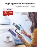 Lexar 64GB Micro SD Card 2 Pack, microSDXC UHS-I Flash Memory Card with Adapter - Image 6