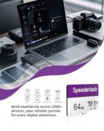 Speederlash 64GB Micro SD Card with Adapter, A1, U3, Read Speed Up to 95MB/s - Image 6