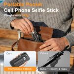 Upgrated 5-in-1 Magnetic Selfie Stick with Remote for Cell Phone 360° - Image 6