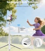 TONEOF 68" Magnetic Selfie Stick Tripod with Aluminum Strong (B0F21SDXR2) - Image 6
