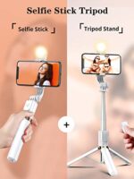 Selfie Stick Tripod with Wireless Remote, 46'' Cellphone Selfie Stick Tripod - Image 6