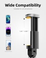 TODI Selfie Stick Tripod for iPhone, 60" Lightweight Phone Tripod Stand with - Image 6