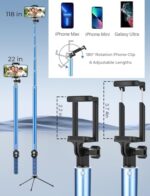 118'' 9.8ft Long Selfie Stick for iPhone, Android, Extended Super Long Pole - Image 6