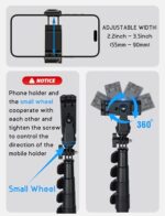 BMZX 118" Long Selfie Stick Tripod for iPhone & Android (29 to 118") - Image 6
