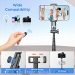 Selfie Stick Travel Tripod for Cell Phone with Remote Control and (B0DLNGJDL2) - Image 6