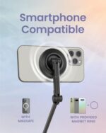 KraftGeek Magnetic Phone Tripod for iPhone MagSafe – 66'' Automatic Selfie Stick - Image 7