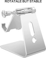 OMOTON Adjustable Cell Phone Stand, Aluminum Desktop Cellphone Stand with - Image 6
