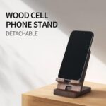 Wood Phone Stand, Desktop Wooden Phone Holder - Image 6