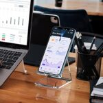 Crpich Acrylic Cell Phone Stand, Portable Phone Holder - Image 6