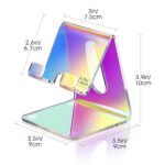 Tomorotec Iridescent Acrylic Phone Stand, Portable Phone Holder for Desk - Image 6