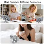 Foldable Aluminum Phone Stand – Adjustable Desk Holder for Travel & Office - Image 6