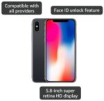 Apple iPhone X, 256GB Unlocked - Gray - Image 6