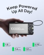 Baseus Portable Charger, 10000mAh Fast Charging Power Bank - Image 6
