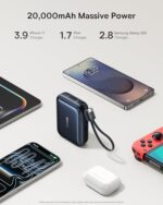 Baseus PicoGo AC22 Mini Power Bank, 20000mAh 45W PD Portable Charger Built-in - Image 6