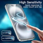 JETech Screen Protector for iPhone 16, 3-Pack - Image 6