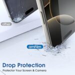 amFilm OneTouch for iPhone 16 Pro Screen Protector 6.3'' Tempered Glass - Image 6